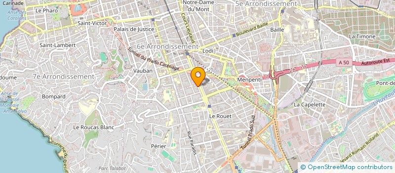 localisation de l'entreprise EDONY à MARSEILLE