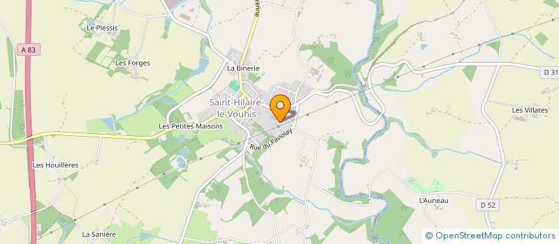 localisation de l'entreprise EDOR à SAINT-HILAIRE-LE-VOUHIS