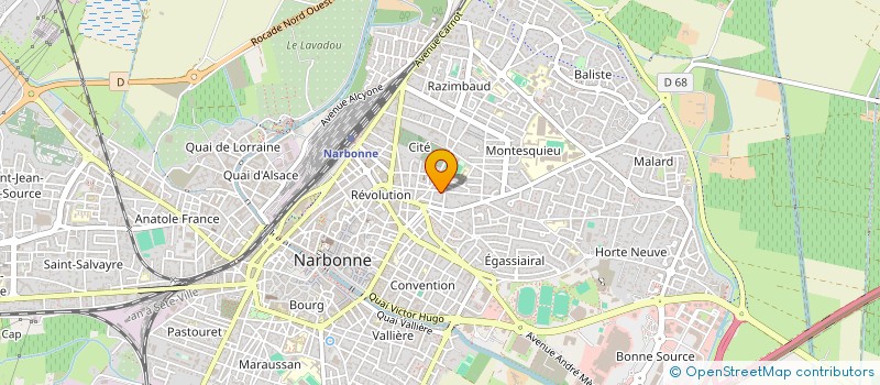 localisation de l'entreprise EDORAH à NARBONNE
