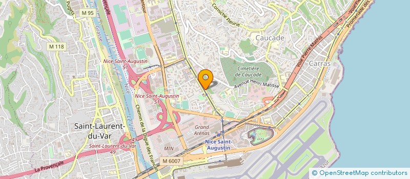 localisation de l'entreprise EDOS à NICE