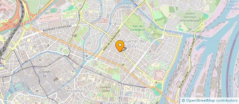 localisation de l'entreprise EDOS à STRASBOURG