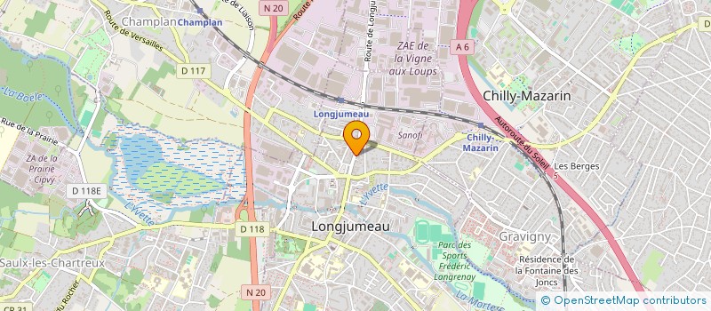 localisation de l'entreprise EDOUARD 1ER à LONGJUMEAU