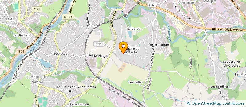 localisation de l'entreprise EDOUARD BELANGEON à LIMOGES