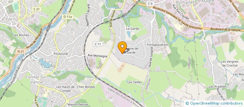 localisation de l'entreprise EDOUARD BELANGEON IMMOBILIER à LIMOGES