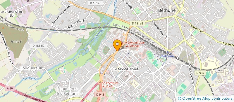 localisation de l'entreprise EDOUARD CHEMINEES  BETHUNE