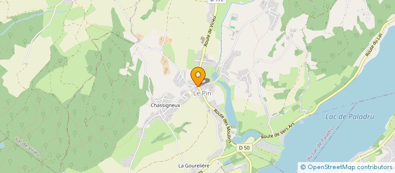 localisation de l'entreprise EDOUARD CLAVEL  VILLAGES DU LAC DE PALADRU