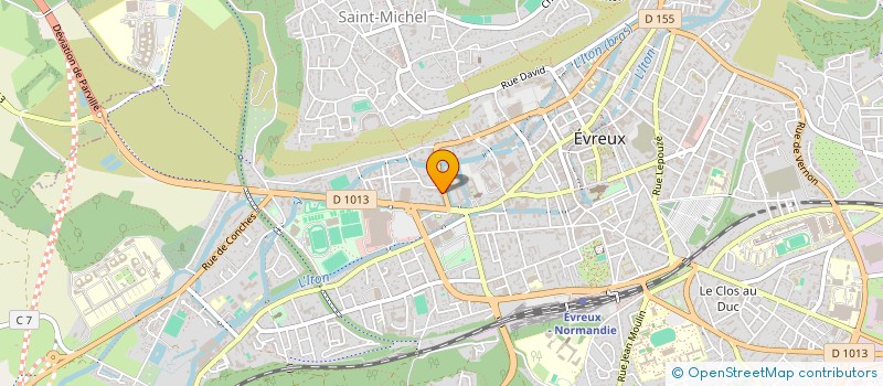 localisation de l'entreprise EDOUARD PREVOST COUVERTURE à EVREUX