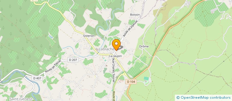 localisation de l'entreprise EDOUIS à LABLACHERE