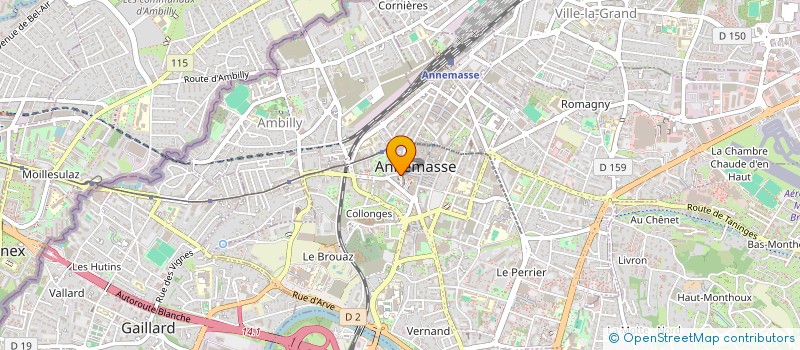 localisation de l'entreprise EDOXICA à ANNEMASSE