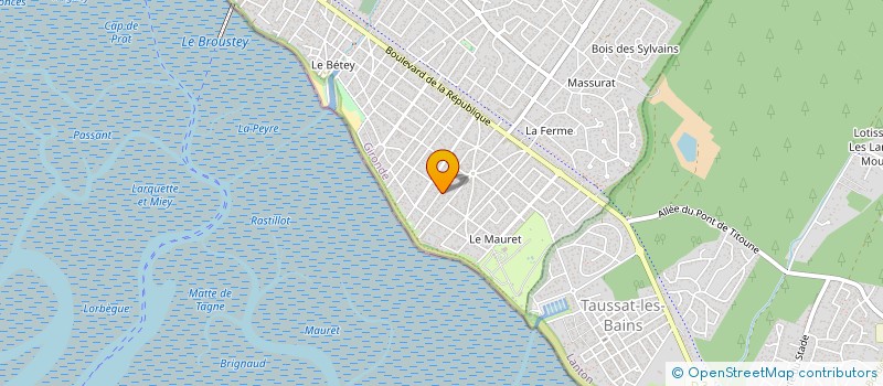 localisation de l'entreprise EDP  ANDERNOS-LES-BAINS