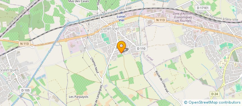 localisation de l'entreprise EDP CLIMATISATION  LUNEL-VIEL