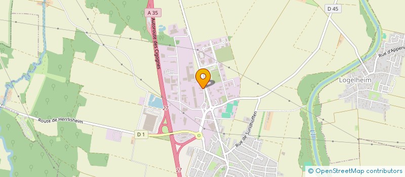 localisation de l'entreprise EDP INGENIERIE à SAINTE-CROIX-EN-PLAINE