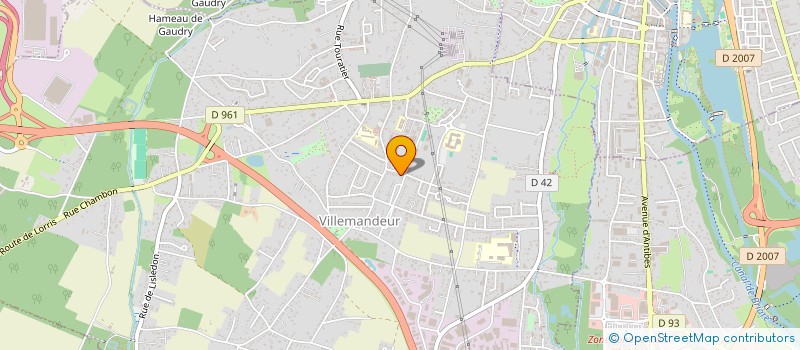 localisation de l'entreprise EDP INVESTISSEMENT à VILLEMANDEUR