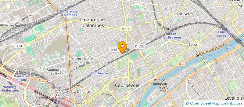 localisation de l'entreprise EDP NETWORK à COURBEVOIE