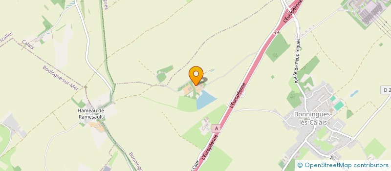 localisation de l'entreprise EDPIGA  BONNINGUES-LES-CALAIS