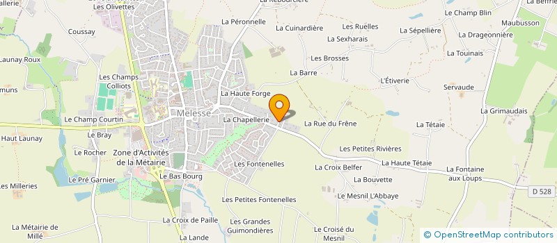 localisation de l'entreprise EDR IMMO  MELESSE