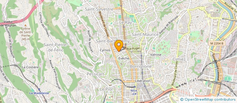 localisation de l'entreprise EDRA à NICE