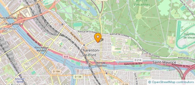 localisation de l'entreprise EDRA CONSEIL à CHARENTON-LE-PONT