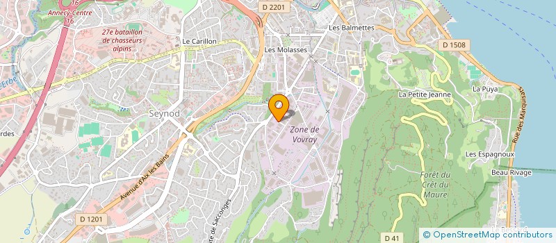 localisation de l'entreprise EDRA SARL  ANNECY