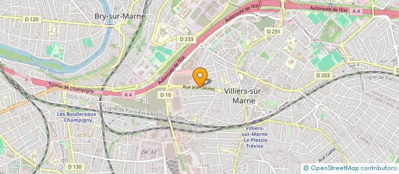 localisation de l'entreprise EDRAGAS BRUNO & CHRISTINE  VILLIERS-SUR-MARNE