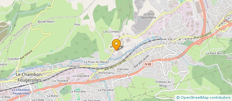 localisation de l'entreprise EDRASTOP COMPOSITE à LE CHAMBON-FEUGEROLLES