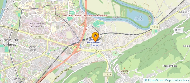 localisation de l'entreprise EDRELYS à GIERES