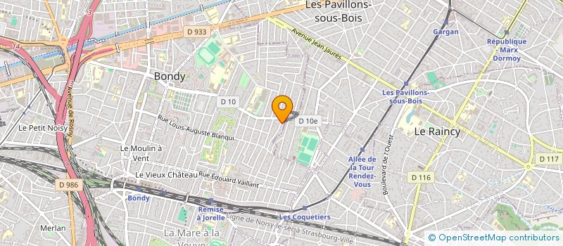 localisation de l'entreprise EDS  BONDY