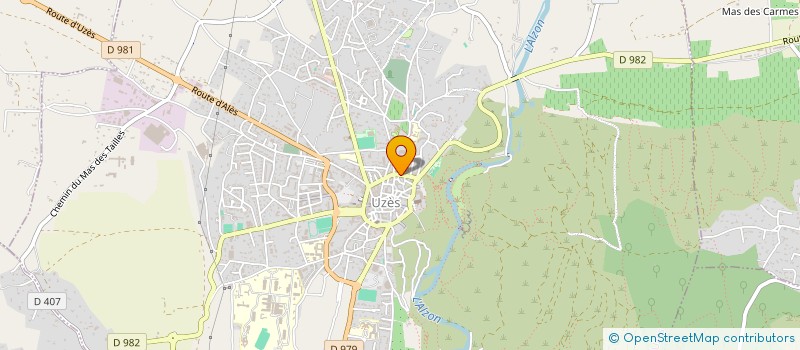 localisation de l'entreprise EDS  UZES
