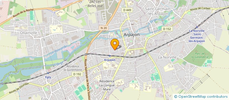 localisation de l'entreprise EDS à ARPAJON