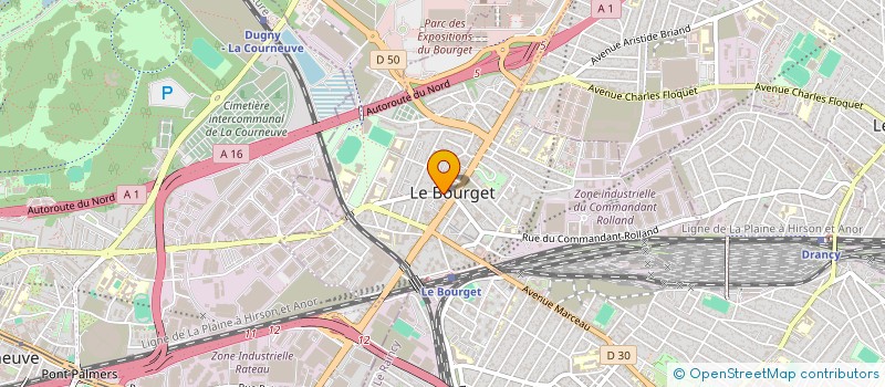 localisation de l'entreprise EDS à LE BOURGET