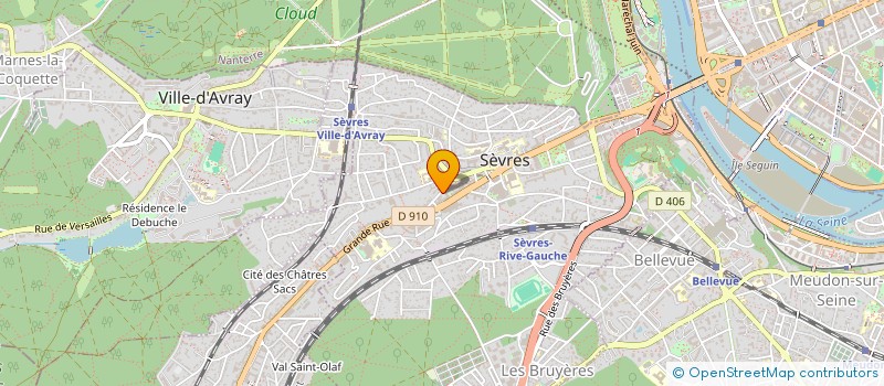 localisation de l'entreprise EDS à SEVRES