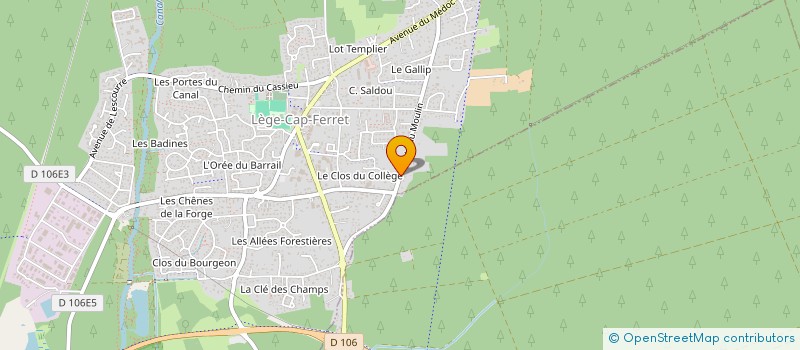 localisation de l'entreprise EDS  LEGE-CAP-FERRET