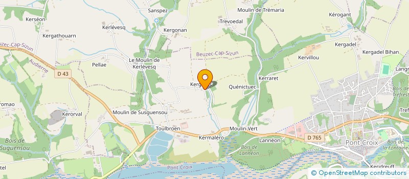 localisation de l'entreprise EDS  PONT-CROIX