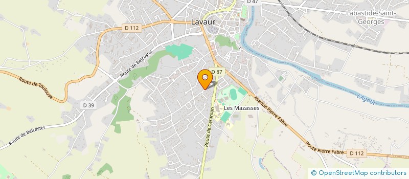 localisation de l'entreprise EDS- ETOILE DE SUD TRANSPORT SASU à LAVAUR
