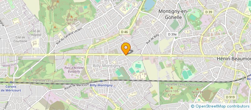 localisation de l'entreprise EDS FORMATIONS à BILLY-MONTIGNY