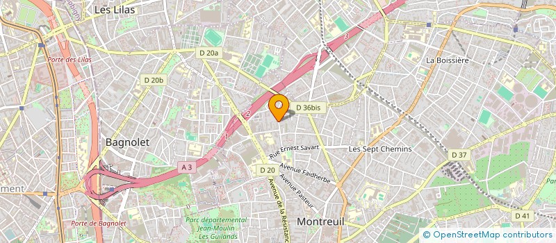 localisation de l'entreprise EDS FRANCE à MONTREUIL