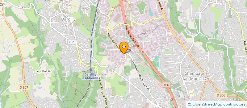localisation de l'entreprise EDS HABITAT à DARDILLY