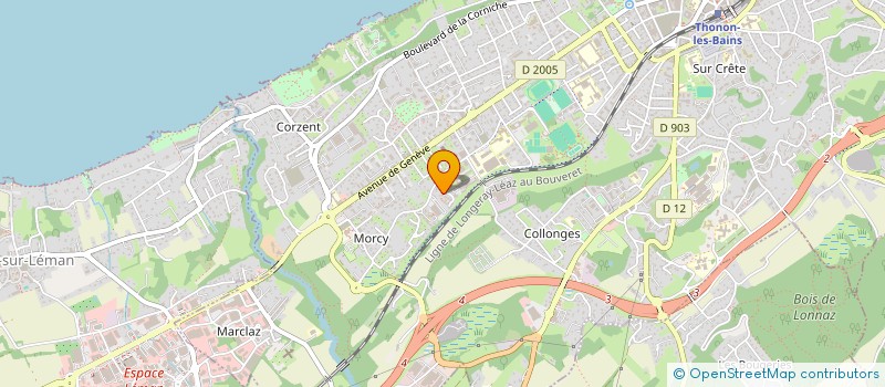 localisation de l'entreprise EDS MACONNERIE à THONON-LES-BAINS