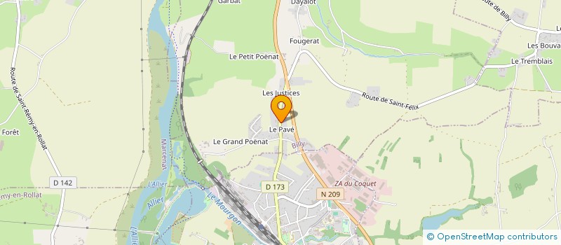 localisation de l'entreprise EDS SASU  BILLY