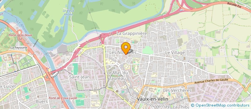 localisation de l'entreprise EDSET à VAULX-EN-VELIN