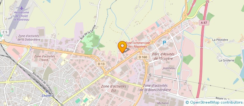 localisation de l'entreprise EDSEV à CHOLET