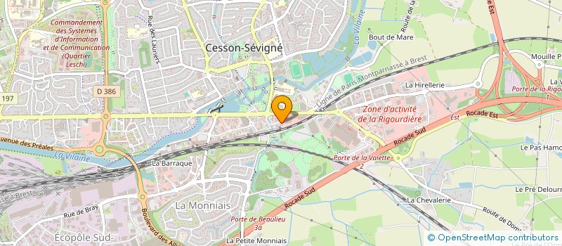 localisation de l'entreprise EDSI à CESSON-SEVIGNE