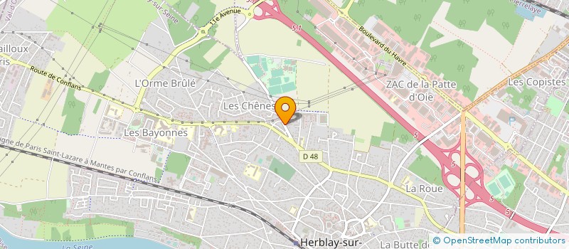 localisation de l'entreprise EDSI ING à HERBLAY-SUR-SEINE