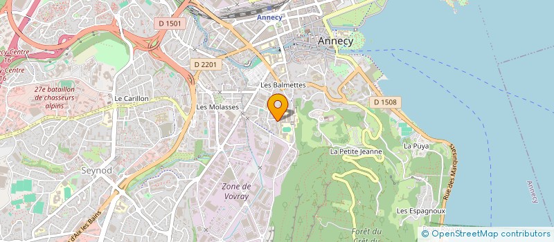 localisation de l'entreprise EDSOF à ANNECY