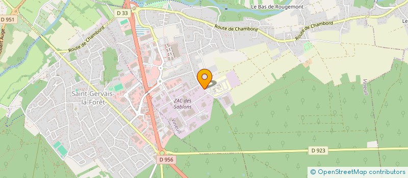 localisation de l'entreprise EDSP 41 à VINEUIL