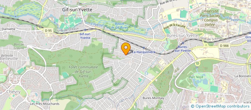 localisation de l'entreprise EDSYL à BURES-SUR-YVETTE