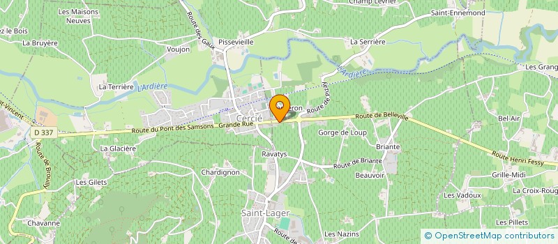 localisation de l'entreprise EDT  PORTE DES PIERRES DOREES