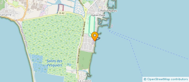 localisation de l'entreprise EDT à HYERES