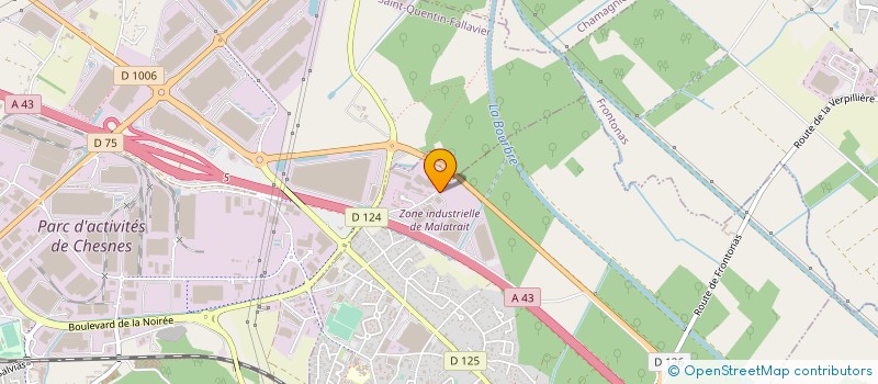 localisation de l'entreprise EDT CARRELAGE  LA VERPILLIERE