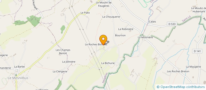 localisation de l'entreprise EDT VANTOMME JACQUES à FEUGERES